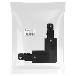 Коннектор питания ЭРА STR-30-B-CN-LE для трехфазного шинопровода угловой черный