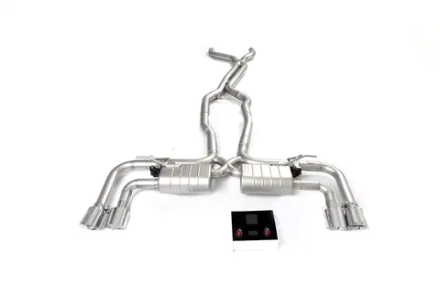 Спортивная выхлопная система с дистанционно управляемыми заслонками для Porsche Cayenne 4.8 Порше Каен