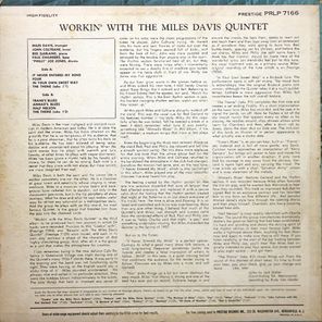 The Miles Davis Quintet / Workin' With The Miles Davis Quintet (LP)