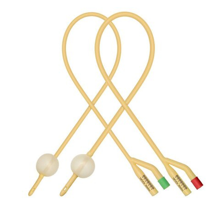 Катетер Фолея латексный с силиконовым покрытием двухходовой MEDEREN