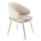 Стул Lime, кремовый микровелюр с золотыми ножками