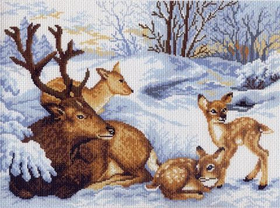 "Олени"-0543 канва с рисунком