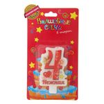 Свеча в торт цифра 4 "Нежная"