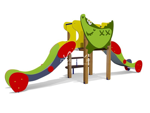 Горка двойная “Крокодил” 08408