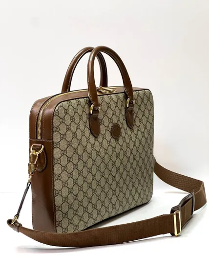 Комбинированная сумка для ноутбука Gucci