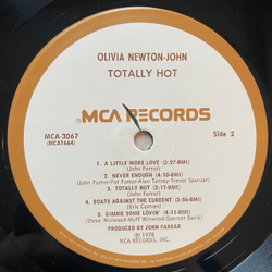 Винтажная виниловая пластинка LP Olivia Newton John, Totally Hot (США 1978)