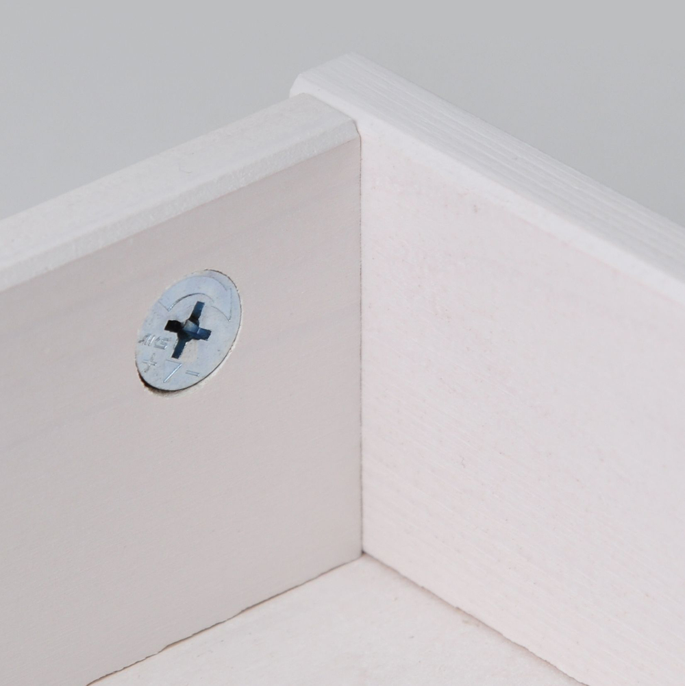 Столик поднос деревянный разборный 38х28 см, поднос декоративный для кухни Флоутард из массива сосны, столик для завтрака в постель, белый