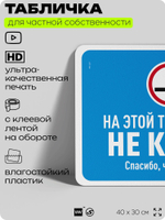 Табличка для частной территории "На этой территории не курят", на дом, для участка, организаций, предупреждающая, 40х30 см, Silver Plane x Айдентика Технолоджи