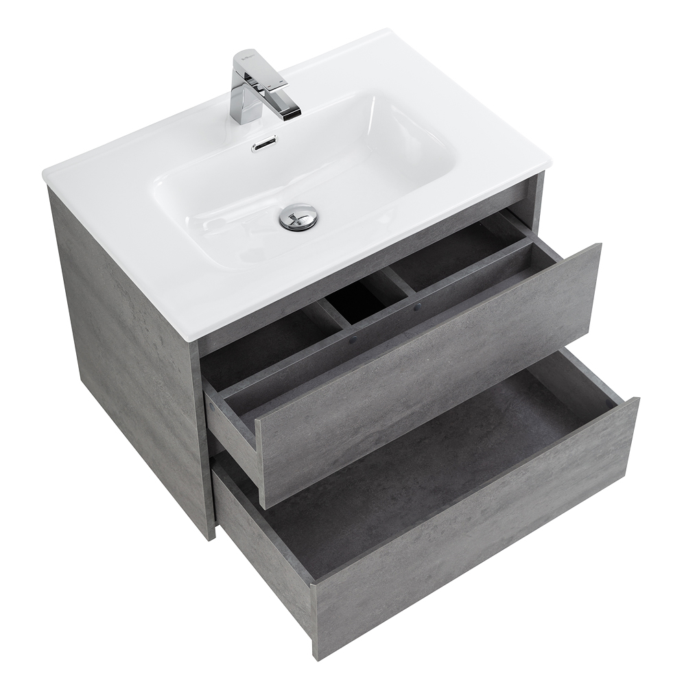 Тумба подвесная с раковиной BelBagno KRAFT-700-2C-SO-CG