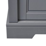 Шкаф-витрина деревянная Лэйквью 103х41х139 см с подсветкой, сервант с 2 раздвижными дверями из массива сосны