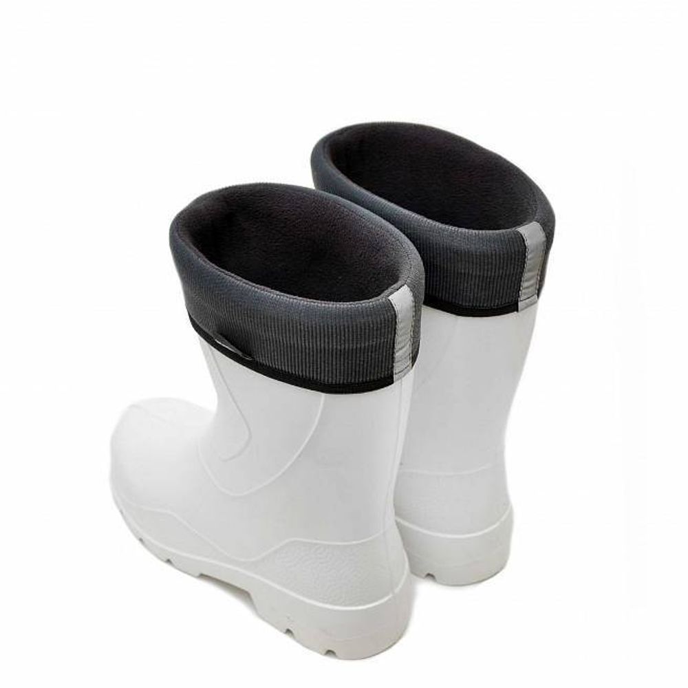 Сапоги женские из ЭВА Nordman Light (утепленные с манжетой из вельвета), Белые