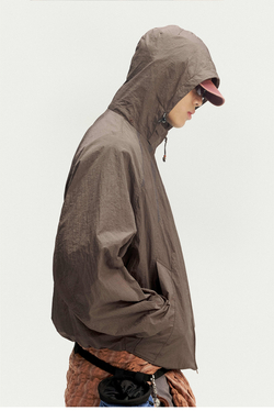 Ветровка Nothomme Monterest Outdoor Water-Repellent Reflective Print Loose Fit Stand Collar Hidden Hood Jacket