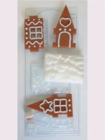 Форма пластиковая для шоколада Пряничный домик