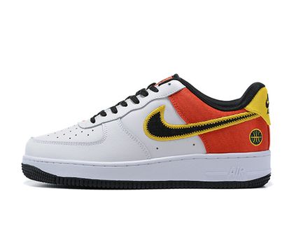 Air force 1 white black orange sales