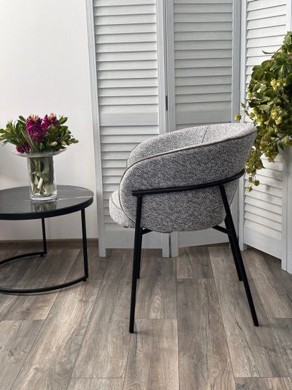 Стул GUST цвет светло-серый TOPIC 451 / черный каркас