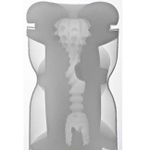 Мастурбатор из силиконового геля Genmu Pure Touch, серый (Цвет: Серый, Вкладка белая)