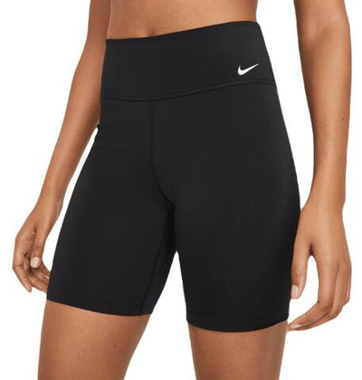 Женские Шорты теннисные Nike One Mid-Rise Short 7in - black/white