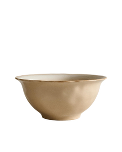 Zara Home блюдо сервировочное из каменной керамики, цвет кремовый, 26.5 см