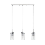 8102/3A COMFI LN25 326 хром/прозрачный металл/металл Подвес Е14 3*40W 220V ISHA