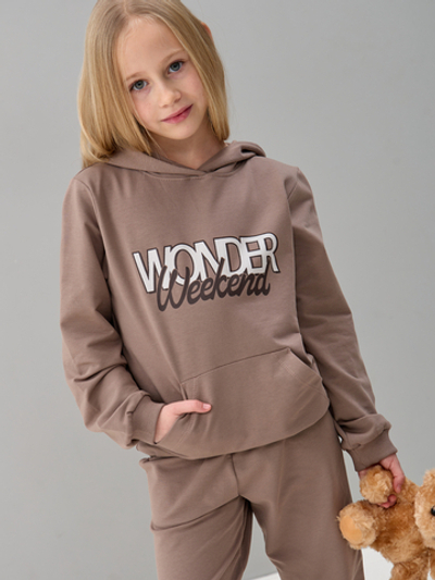 Детский костюм с брюками дКБ-32/кофе