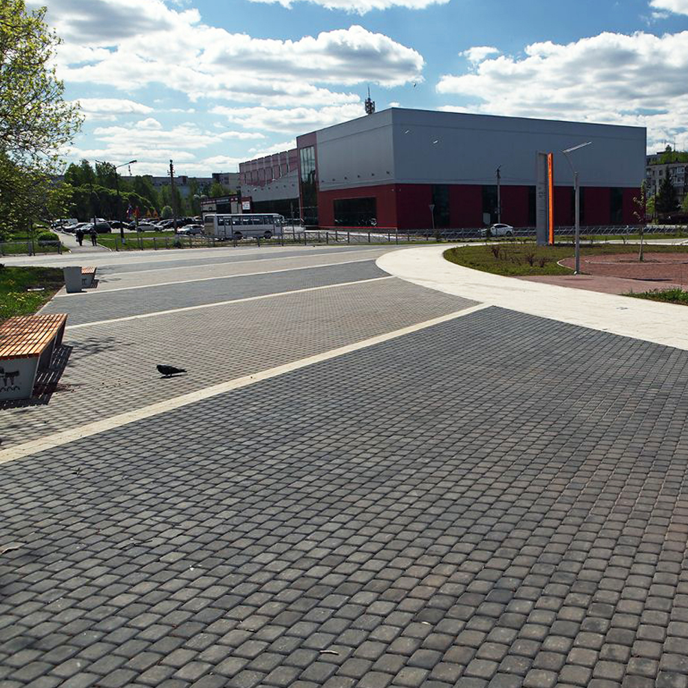 Тротуарная плитка КЛАССИКО - Стоунмикс Черный, комплект из 2 видов плит