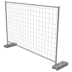 Инвентарное строительное ограждение ИСО Евро 2030, цинк