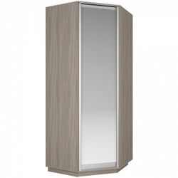 Шкаф угловой "Экспресс" с зеркалом (Ясень шимо светлый) 2200х900х900, МК Е1, г.Белореченск