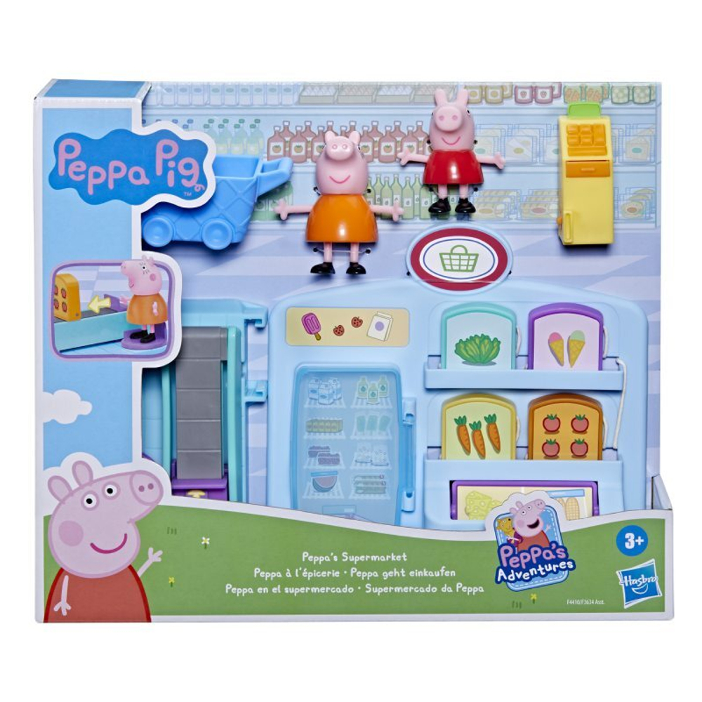 Игровой набор Hasbro Swinka Peppa - Свинка Пеппа набор для покупок в супермаркете -магазине + 2 фигурки
