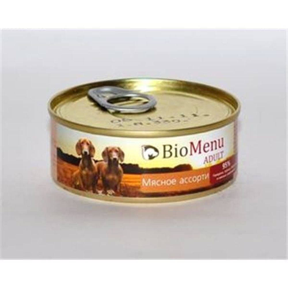 BioMenu ADULT Консервы д/собак Мясное ассорти 100гр