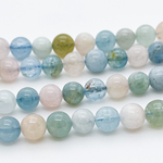 Берилл, диаметр 7,9-8,3 мм, цена за 23-24 шт (1/2 нити)