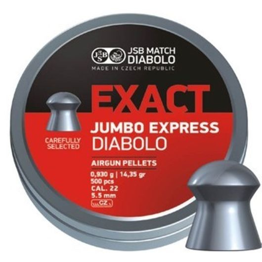 Пули JSB EXACT JUMBO EXPRESS DIABOLO 0,930 г 5,5 мм 500 шт