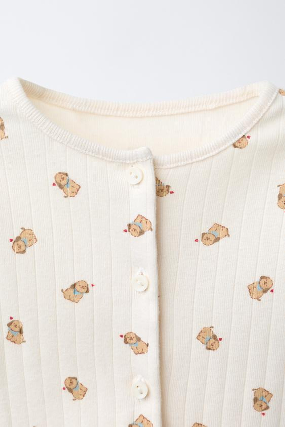 ZARA КОМПЛЕКТ ИЗ КУРТКИ, БОДИ И ЛЕГГИНСОВ С ПРИНТОМ «СОБАКИ», ЭКРЮ