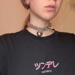 sharp heart necklace