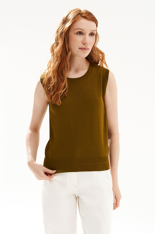 23535 Джемпер женский (оливковый)