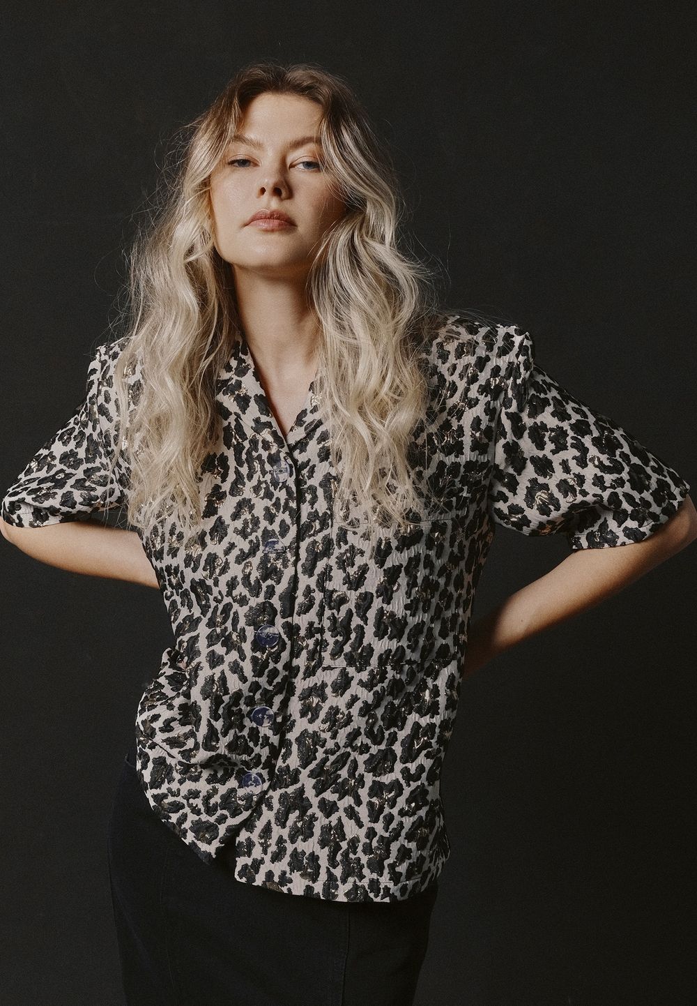 Рубашка Leopard beige