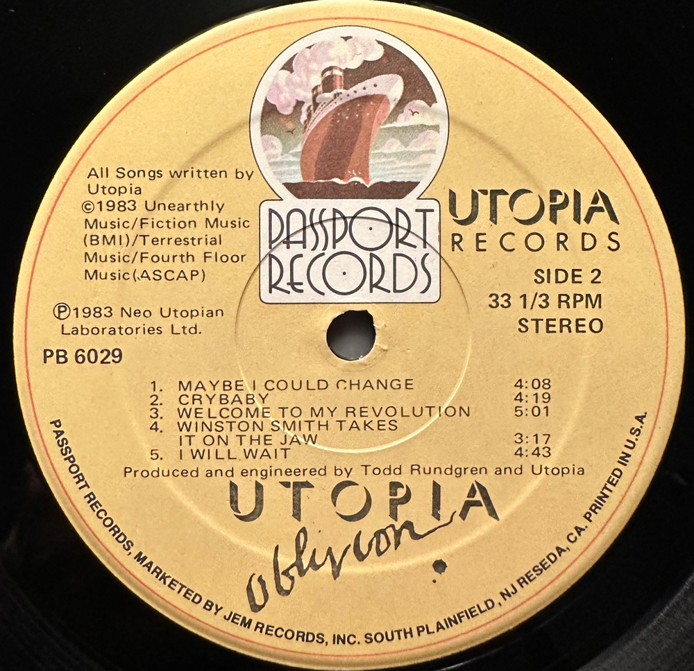 Utopia- Oblivion (США 1983г.)