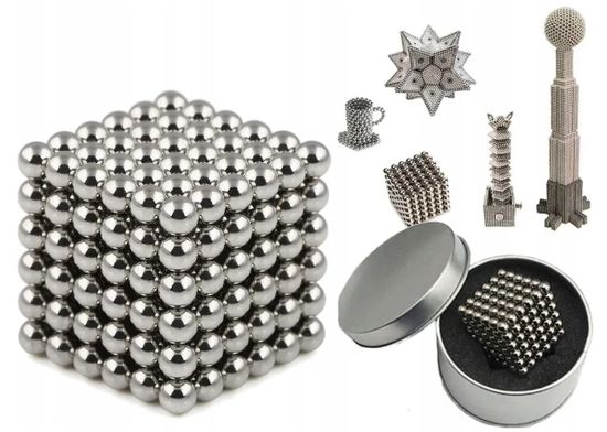 НеоКуб 5мм 216 шариков "Серебро"