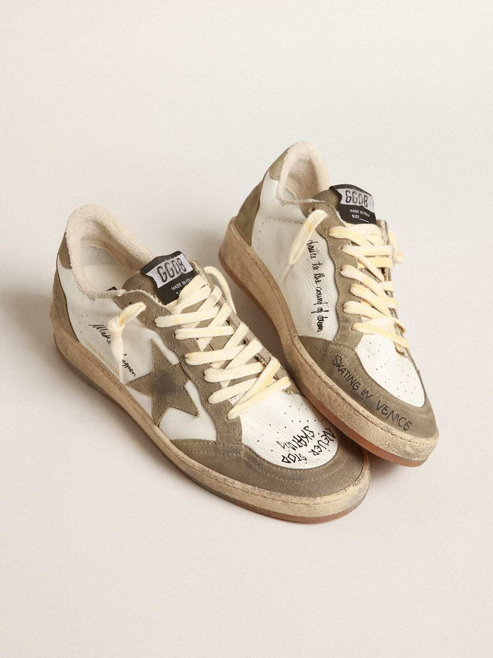 Men’s Ball Star with dove-gray suede star and heel tab