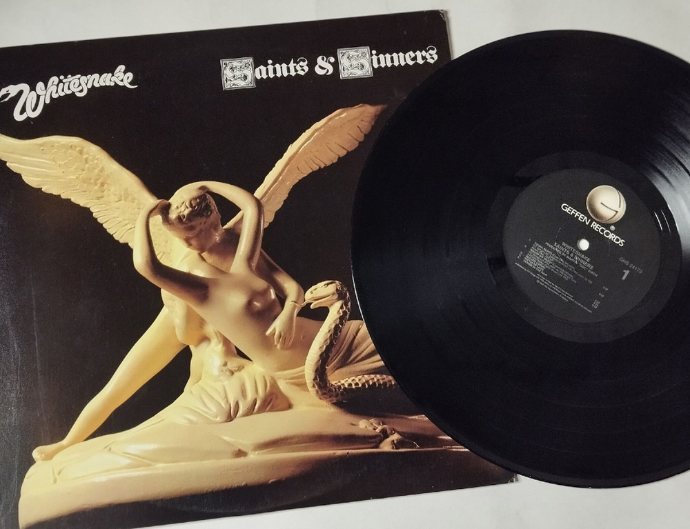 Винтажная виниловая пластинка LP Whitesnake Saints and Sinners (USA 1988)