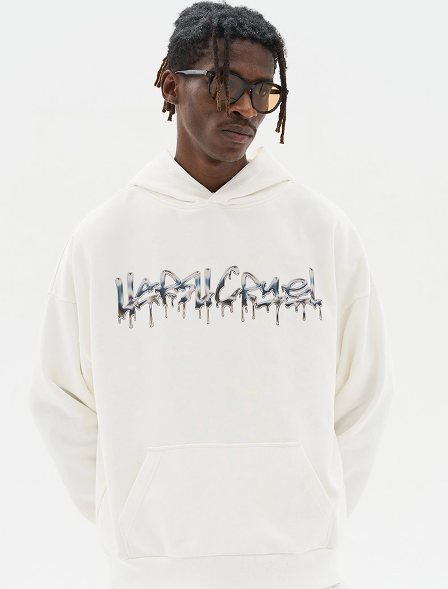 Худи HARSHandCRUEL "Liquid Metal" Oversized Hoodie