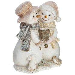 GAEM Фигурка декоративная "Снеговики", L10,5 W6,5 H12,5 см