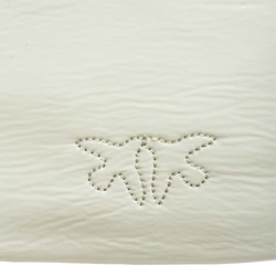 LOVE BAG LEATHER BON BON CROSSBODY - white / antique gold