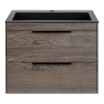 Тумба под раковину Vincea Chiara 2D 600 подвесная, 2 выкатных ящика soft-close, R.Oak