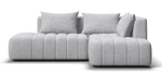 Угловой диван правый Босс Твин Шенилл Клауд серый