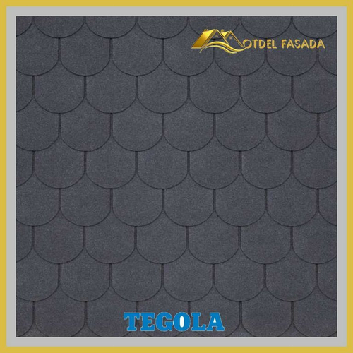 Гибкая черепица TEGOLA ASSISI Ardesia 468 2,9 м2