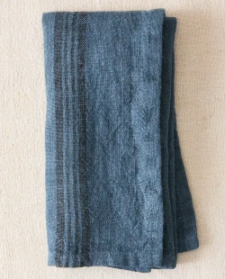 ZARA HOME САЛФЕТКА ИЗ ПЛОТНОГО ЛЬНА (НАБОР ИЗ 2 ШТ.), СИНИЙ