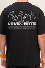 Футболка KUL'TURA "LOVE HATE" Черный