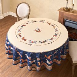 СКАТЕРТЬ КРУГЛАЯ "PASSAGE" 190СМ ,БЕЖЕВЫЙ, 100% ХЛОПОК,ТВИЛ,ПРОПИТКА