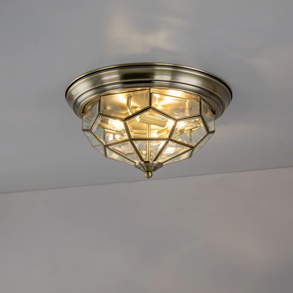 Citilux Витра-1 CL442530 Люстра потолочная витражная Бронза