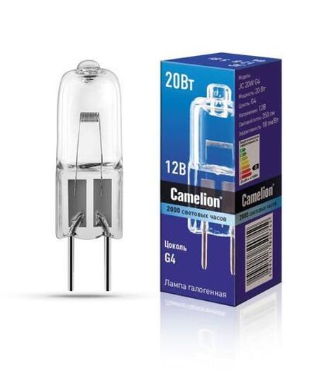 Лампа галогенная JC 20Вт 12В капс. g4 Camelion 1955